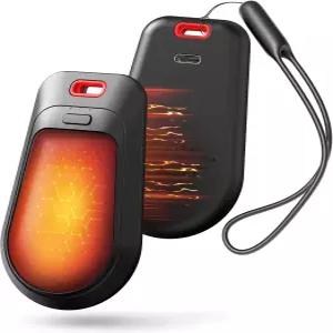 핸드 워머 충전식 2팩 3가지 열 설정이 가능한 마그네틱 전기 USB 야외 사냥 골프 캠핑을 위한 휴대용 포켓