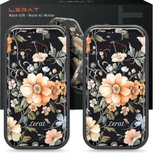 LERAT 손난로 충전식 전기 2팩 3초 고속 난방 3가지 설정 여성용 휴대용 및 경량 선물 야외 캠핑 하이킹