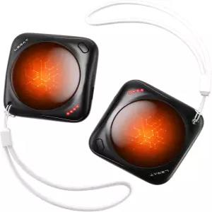 리랏 손난로 충전식 2팩 전기 재사용 가능한 휴대용 포켓 USB 남녀용 선물 실내 야외 하이킹 스키 캠핑