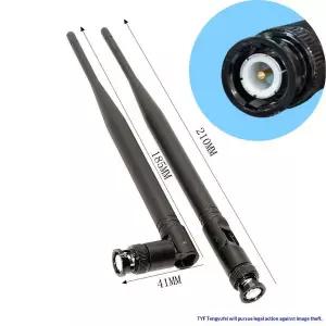 tv안테나 수신기 2Pcs 5dBi 게인 UHF 안테나 500MHz-900MHz 210mm 무선 마이크 액세서리용 BNC 커넥터 포함