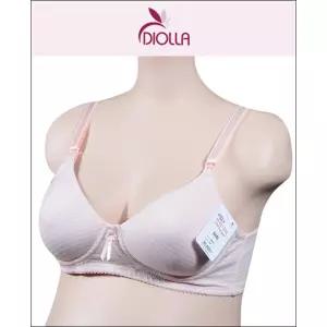 청결한 면패드 노와이어 B컵 수유브라