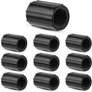 PEUTIER 10pcs 1/2인치 여성 나사산 PVC NPT 커넥터 이중 커플링 스프링클러 파이프 라이저 어댑터 관개