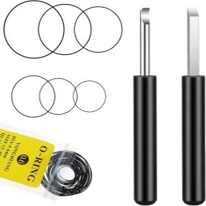 Xthrotsenk 28 PCS O 링 워치 개스킷 고무 시계 수리 교체용 2 뒷면 커버 제거 도구가 포함된 방수 세트