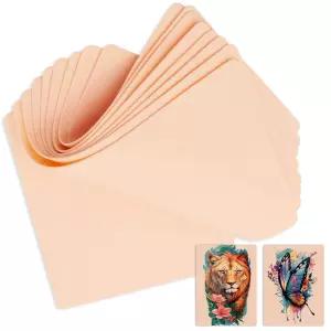 타투 스킨 연습 - Jconly 10Pcs 블랭크 페이크 양면 7.4x5.6인치 및 마이크로블레이드 눈썹 초보자 숙련된