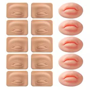 YBEAUTY 마이크로블레이드 연습 스킨 키트 - PMU 메이크업 용품용 전문 양면 눈썹 타투 아티스트 및