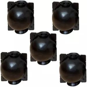 Weicoca 5Pcs 검은색 식물 뿌리 뽑기 장치 - 에어 레이어링 포드 정원용 고압 전파 볼 상자 재사용 가능한