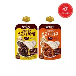 남양 아이꼬야 맘스쿠킹 바로먹는 소고기 짜장 라구 소스 파우치100g 1입
