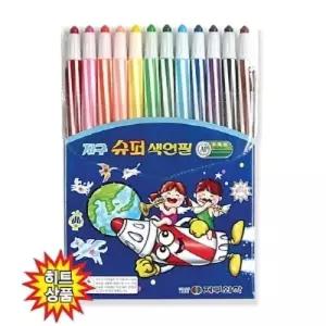 [룽스_64]12색 사무용품 색연필 문구 사인펜 색연필