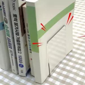 투명 아크릴 L자형 책꽂이 북엔드 북엔드 책꽂이정리함 책장칸막이