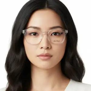 페라가모 안경테 SF2925 050 스퀘어 뿔테 안경