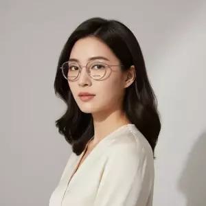 페라가모 안경테 SF2587LB 743 라운드 티타늄 안경