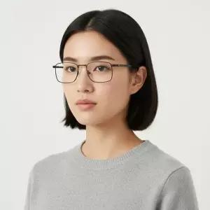몽블랑 안경테 MB0231O 006 스퀘어 메탈 안경