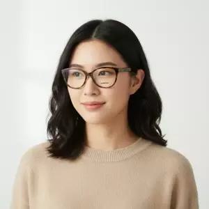 버버리 안경테 BE2357 3981 라운드 뿔테 안경