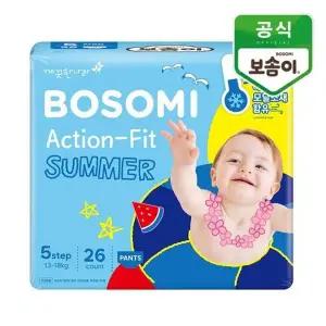 [깨끗한나라]보솜이 액션핏 썸머 팬티 특대형 26개입_