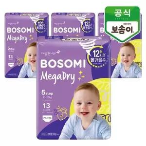 [깨끗한나라]보솜이 메가드라이 팬티 특대형 13개입x4팩_