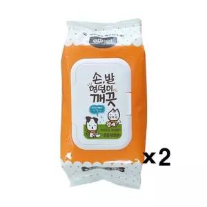 [룽스_65]산책후 배변후 배변용품 클리너 100매 X2