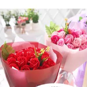 비누꽃 장미 20송이 꽃다발 바이올렛 졸업식 꽃다발 생일선물 졸업 입학 유치원 초등 중등