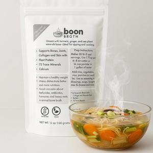 Boon Broth - 14일 장 리셋 키트, 30가지 레시피 가이드(한글이 아닐 수 있음) 포함 72가지 미량 미네랄이 함유된 식물 기반 수프 파우더 뼈, 관절 및 피부 지원