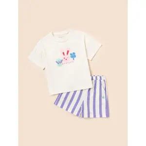 [BEANPOLE KIDS] [BEANPOLE KIDS] 토끼 빙키 여름 잠옷 상하세트  라이트 퍼플 (BI5342U01V) (BI5342U01V)