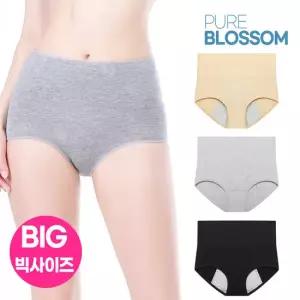 스벅쿠폰증정 [퓨어블라썸]빅사이즈순면복대 3중샘방지위생팬티