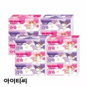마이멜로디+쿠로미 3겹 팝업 미용티슈(110매) 12팩
