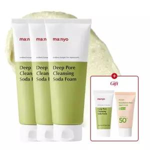 마녀공장 딥 포어 클렌징 소다폼 150ml x3(+폼20ml+파데프리15ml