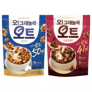 마켓오네이처 오!그래놀라 오트 리얼초콜릿, 360g, 1개+오트 통넛츠, 360g, 1개