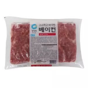 청정원 고소하고 바삭한 베이컨 1kg 5개 1박스