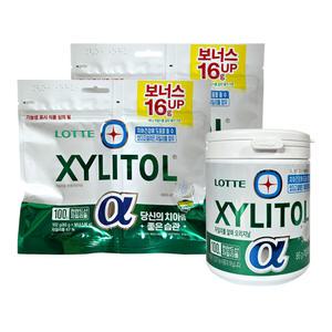 롯데 자일리톨 껌 알파 오리지날 용기 86gx1개 + 알파 리필 102gx2개