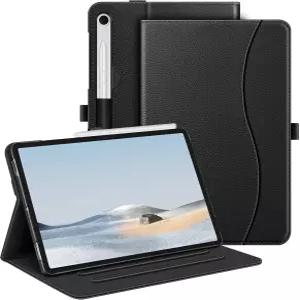 삼성 갤럭시 탭 S10 라이트/S10 FE S9 5G 10.9 11 인치 S펜 홀더 포함 포켓 멀티 앵글 뷰 보호 커버 자동