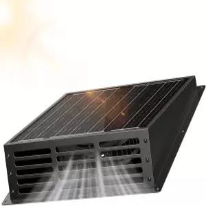 치킨 쿱용 25W 태양광 팬 IP67 방수 패널이 장착된 430CFM 배기 - 배선 필요 없음 창고 다락방 반 도그
