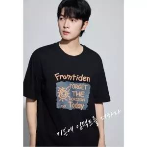 에클렛 714 호라이즌 20수 남녀공용 오버핏 그래픽 프린팅 반팔티