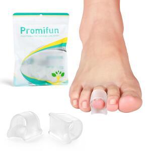HAMMERTOE 여성용 교정기 부드러운 스트레이트너 재정렬 구부러짐 해머 발가락 남성용 건막류 투명 8개 교정기 미디엄 발톱
