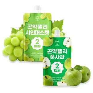 곤약젤리 2종 혼합세트 (샤인머스켓/풋사과) 저칼로리 다이어트 간식 유통기한 임박 재고정리 특가