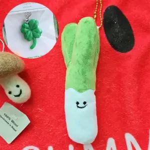 아트박스/알럽하우스 총2P 선물 행운 네잎클로버+대파인형 키링 우정템