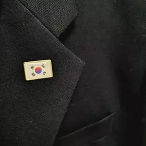 금속 태극기 뱃지 패션 뱃지 대한민국 기념품 포인트 옷장식-WFOEI1I