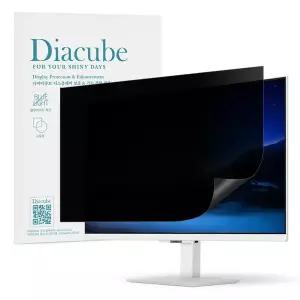 [다이아큐브]삼성 스마트모니터 M50F LS27FM501 (68.6cm) 사생활보호 보안필름 UV차단 무광택 전면점착형