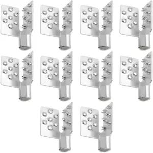 YINETTECH 10pcs 크림프 커넥터 장착 클램프 적외선 히팅 포일 프레스 플랫 탄소 패브릭 설치용