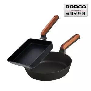 [타임특가20%] 도루코 헤이즐 IH 2종(프라이팬 28cm + 계란말이 21cm)