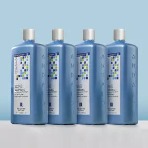 아르간 스템셀 대용량 샴푸 946ml 4개 + 펌프 4개 + 수분 샴푸 50ml 여행용 키트