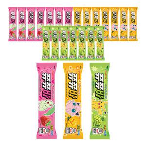 [슈팅냉동] 롯데웰푸드 쮸쮸바 딸기, 130ml, 8개 + 망고, 130ml, 8개 + 샤인머스캣&청포도, 130ml, 8개