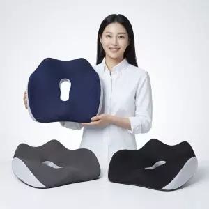 기능성 4D 도넛 애플방석 치질방석 꼬리뼈 블랙
