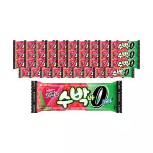 [슈팅냉동] 씨없는 수박바 0칼로리 75ml, 40개