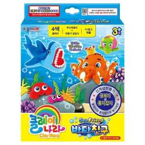클레이나라 바다친구공예용점토 만들기용 학습용만들기 교육용만들기 학습용 교육용 세트 컬러 공작용