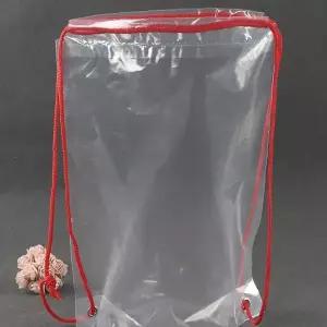 투명 비닐 보관 주머니 끈 달린 대형 포장 봉투 음식점 식당 고기집 요식업소