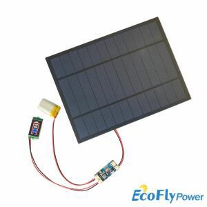 6V 3W 4.5W 10W 12V 태양광 패널 및 배터리 디스플레이가 있는 미니 충전기 DIY 키트 PH 2.0 케이블