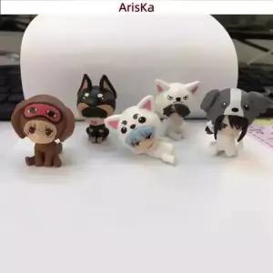 씨플  은혼 멍 가챠 강아지 마스코트 킨토키 카무이 소고 피규어 5개 세트 비공식 굿즈