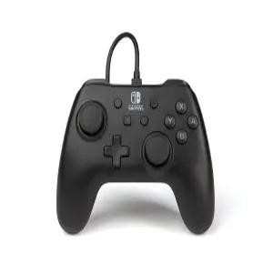 PowerA 닌텐도 스위치 유선 컨트롤러 - 검은색 탈착식 10피트 USB 케이블 배터리 필요 없음 공식 라이선스