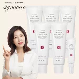 [특가] 김소형 본초순백 비단쌀 선크림 세트 (50ml*5개+15ml*1)