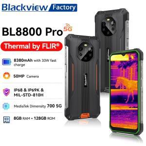 블랙뷰 BL8800 Pro 러기드폰, 6.58인치 IPS+ 디스플레이, FLIR 열화상 카메라, 5G, 8GB+128GB, 50MP 카메라